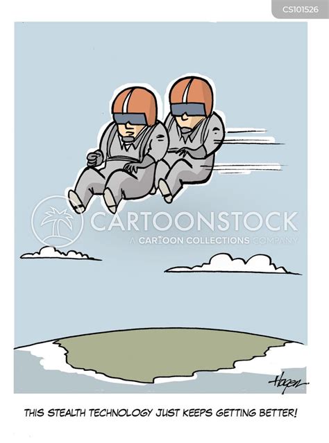 Stealth Technology Cartoons and Comics .